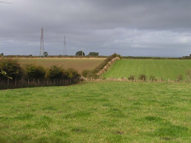 Open countryside between Wigton and Waverbridge, from the B5302