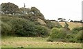 Spoil heap on the valley side