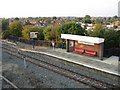 View from footbridge at Bicester North station looking north