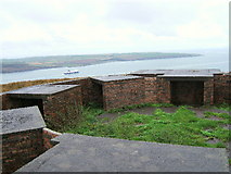NX0670 : A Second World War gun battery emplacement overlooking Loch Ryan. by Colin McDonald