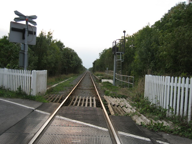 Site of  the old Launton railway station looking west