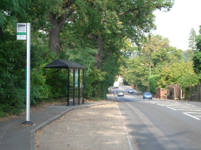 Bus stop in Brooklands Road