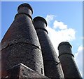 Bottle kilns at the old pottery