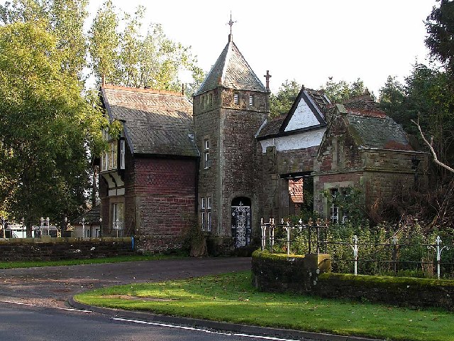The Gatehouse at the entrance to Brayton Park, east of Aspatria