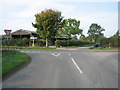 Road junction looking north-west