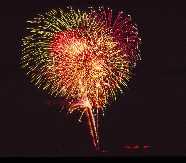 Firework Display at Botany Bay Balloon Festival