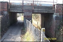 SU3621 : Railway bridge over Tadburn Lake, Romsey by Nigel Cox
