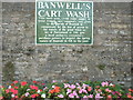 ST3959 : Sign in Banwell by Adrian and Janet Quantock
