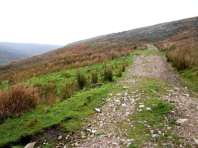 Track above Great Punchard Gill