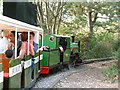 Ruislip Lido Railway leaving Woody Bay Station