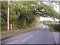 Postbox on the Beaulieu Road, west of Hanger Corner