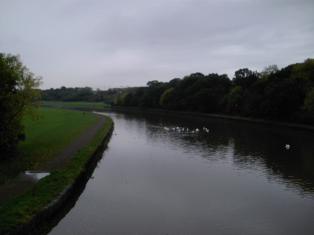 River Wansbeck Towards Riverside Park
