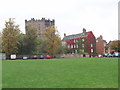 NZ2742 : Durham Castle across Palace Green by David Hawgood