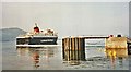 Brodick Pier with Caledonian MacBrayne Ferry