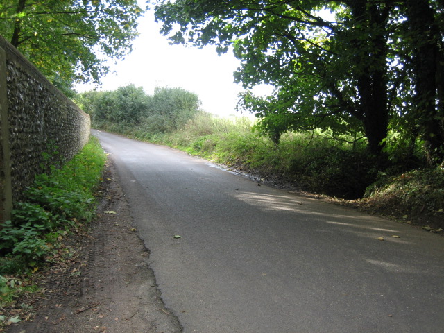 Road along boundary to Hursley Park