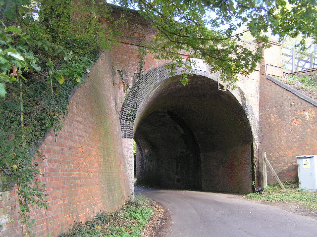 Railway bridge in Crown Lane near Nately Scures