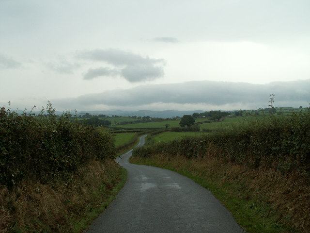 Country road, nr Llanfihangel y Creuddyn