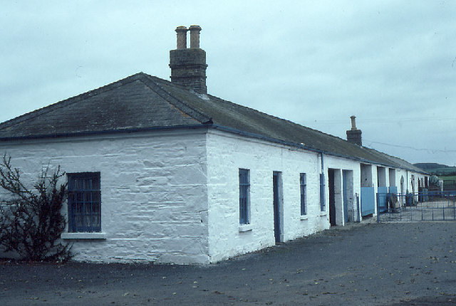 Carnbeg, near Dundalk; a range of farm buildings.