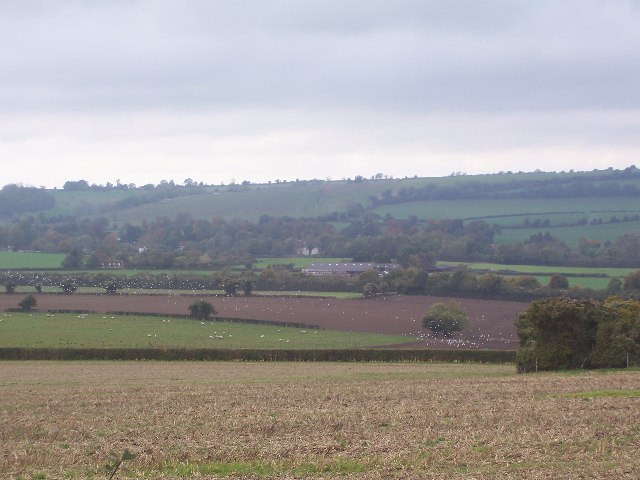 Meonvale & Shavards Farm from South Downs Way