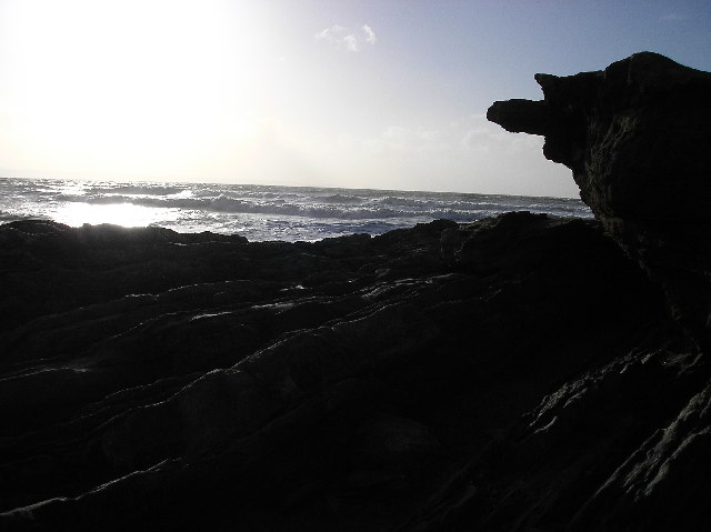 Rocks at Saunton Sands, North Devon.