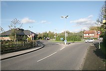 SU4821 : Roundabout at eastern end of Church Lane, Colden Common by Peter Facey