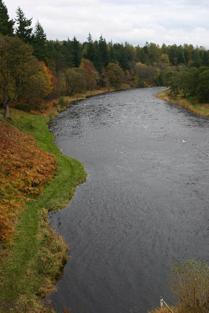 River Spey from bridge at Carron