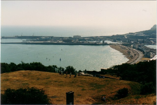 Dover Sea Front taken from Castle
