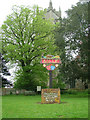 TG1124 : Salle Village Sign by Mark Boyer