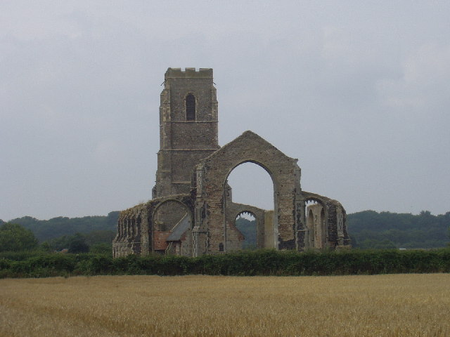 St Andrews Church, Covehithe from the East