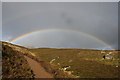 NO3374 : Double rainbow over Loch Brandy by David Rayner