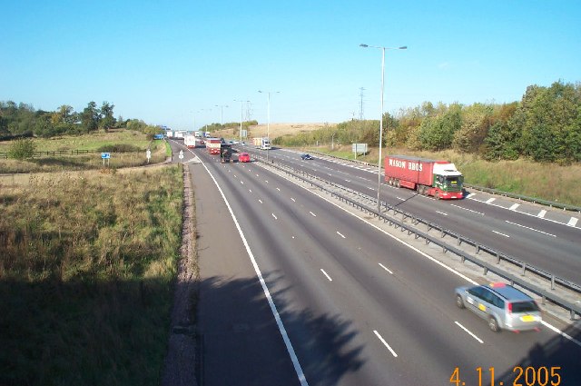 M25 Motorway near Theydon Mount