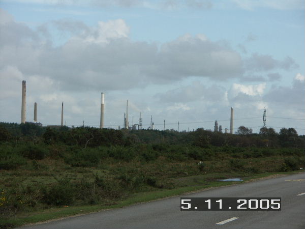 Fawley refinery on the skyline