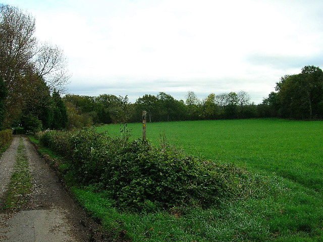 The end of Wellhouse Lane, Burgess Hill