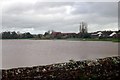 Floodwater at Clyst St Mary, Devon