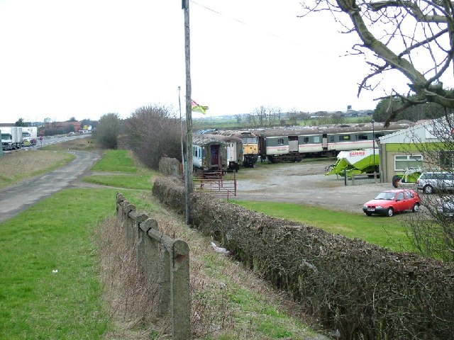Railway Vehicles adjacent to A1, Sinderby