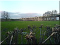 Thelwall  viaduct across the field