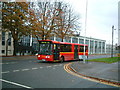 Bus passes RAF West Drayton