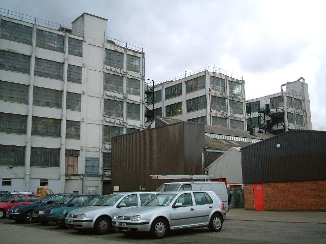 Back of buildings in Blyth Road, Hayes