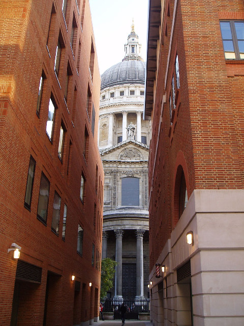 Saint Pauls Cathedral as seen from Paternoster Row