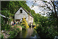 SX8288 : Dunsford: Sowton Mill and leat by Martin Bodman