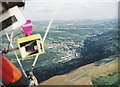 Bedlinog town from above Craig Penddeugae