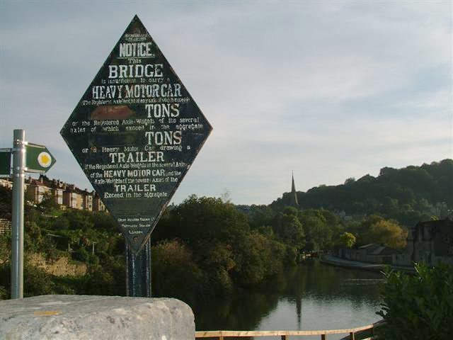 Old GWR Canal Bridge Sign, Pulteney Road