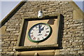 Detail of Cemetery Lodge, showing locally-made clock