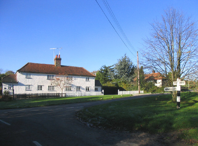 Rural junction near Toot Hill, Essex