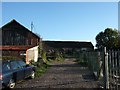 Farm buildings and track, Woodbury, Devon