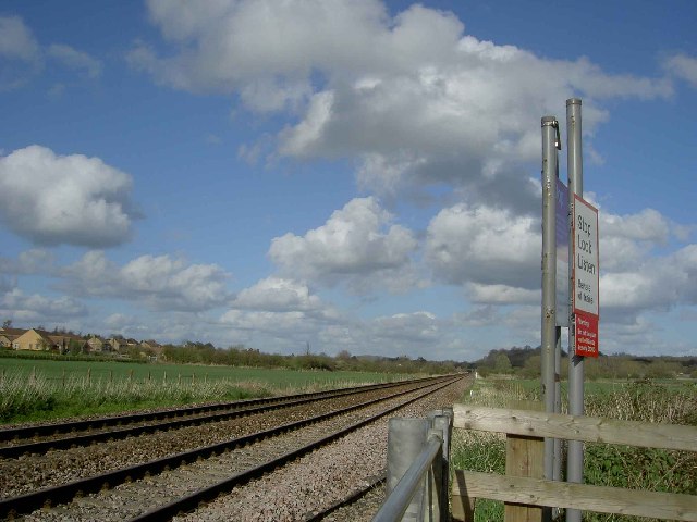 Western tip of Sherborne taken from the Yeovil Sherborne mainline