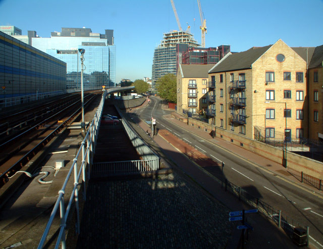 Limeharbour E14 and the Docklands Light Railway