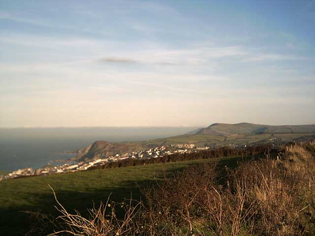 View of Ilfracombe and Exmoor from Lee Down