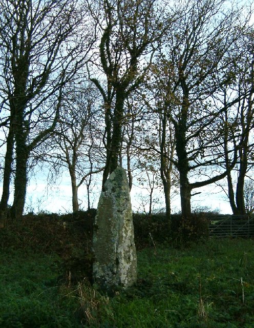 Standing stone at Tremaenhir, Pembrokeshire