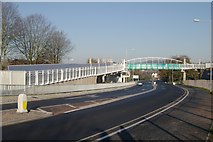 SX9593 : New footbridge, Whipton, Exeter by Kevin Hale